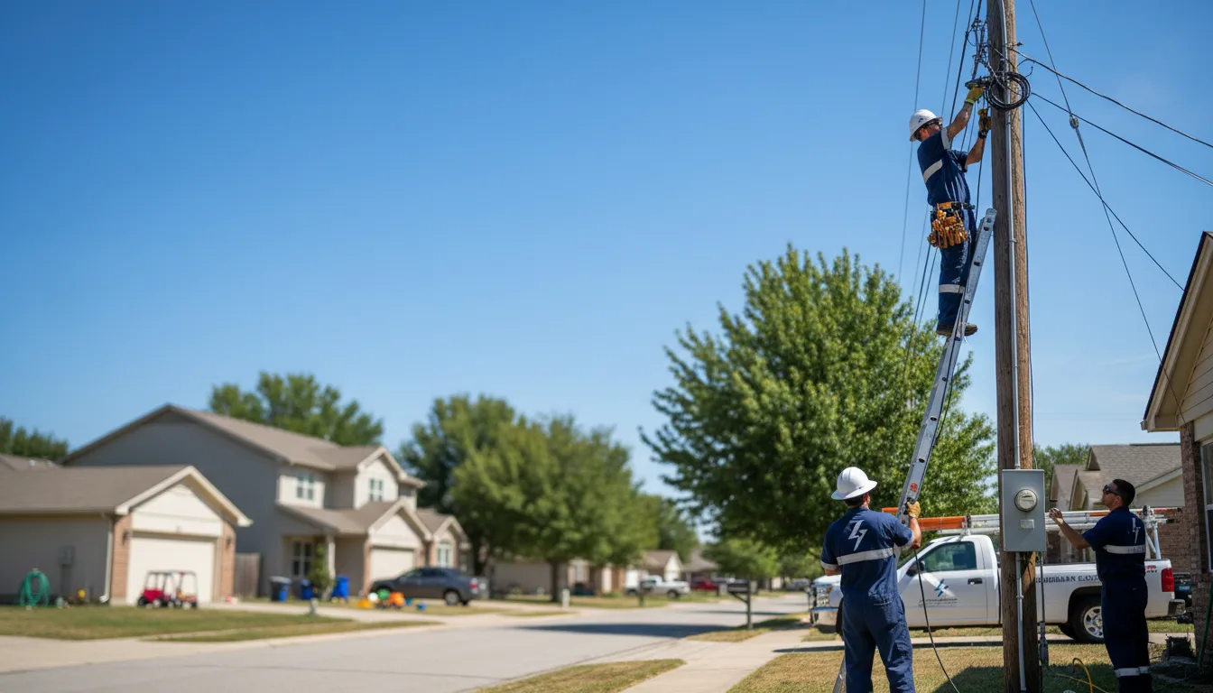 Residential electrician providing installation services in Ailey, GA
